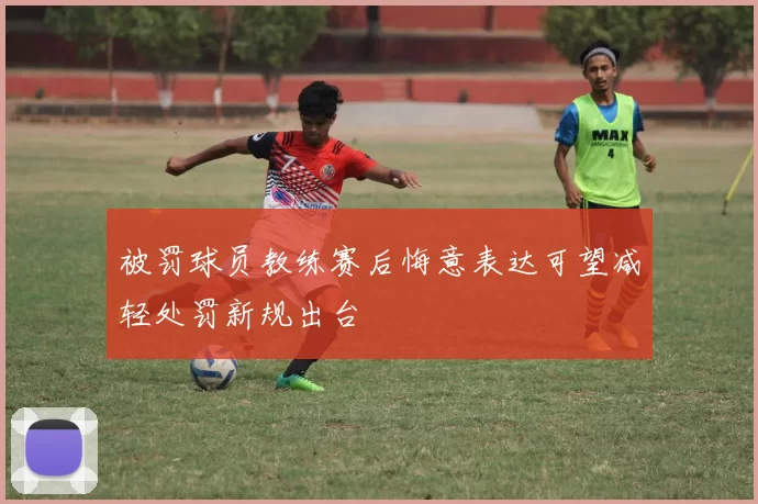 被罚球员教练赛后悔意表达可望减轻处罚新规出台